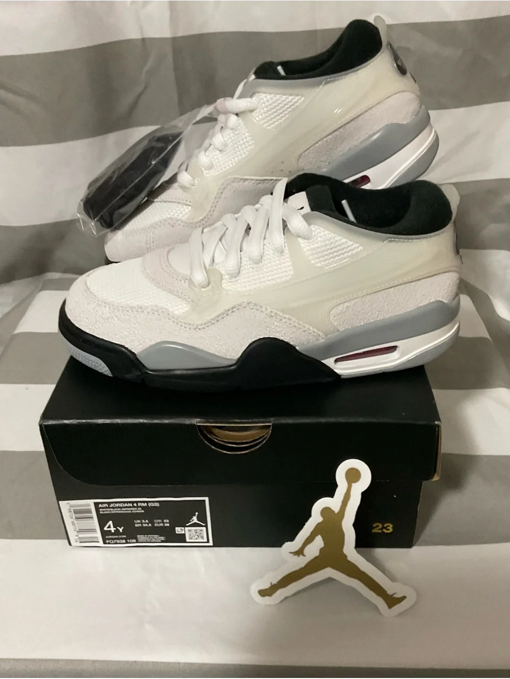 Air Jordan 4 RM (GS) “White/Black-Infrared 23” Youth 4 / Women’s 5.5 New w/ Box